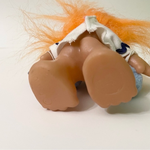 Vtg 1986 Dam Nordic Troll Orange Hair Troll Doll - Picture 12 of 16